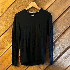 Smartwool Black Long Sleeve V-Neck Base layer Shirt